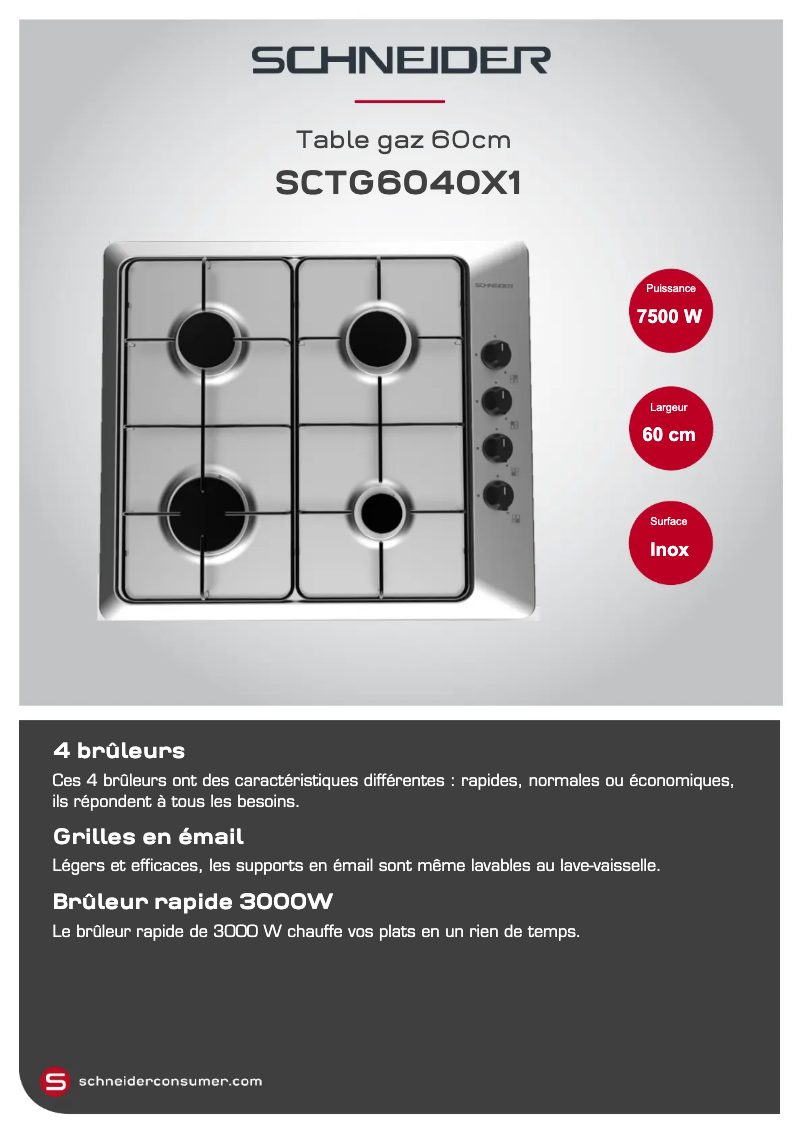 Image de la première page du manuel de l'appareil SCTG6040X1