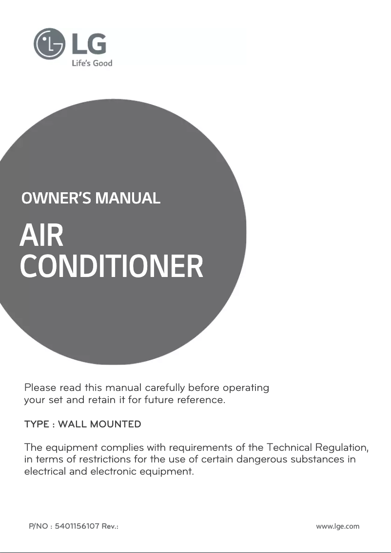 Página 1 del manual Manual de usuario LG KSUH1865NA4