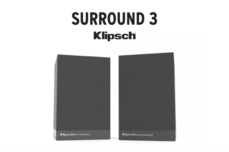 Page 1 de la notice Manuel utilisateur Klipsch Surround 3
