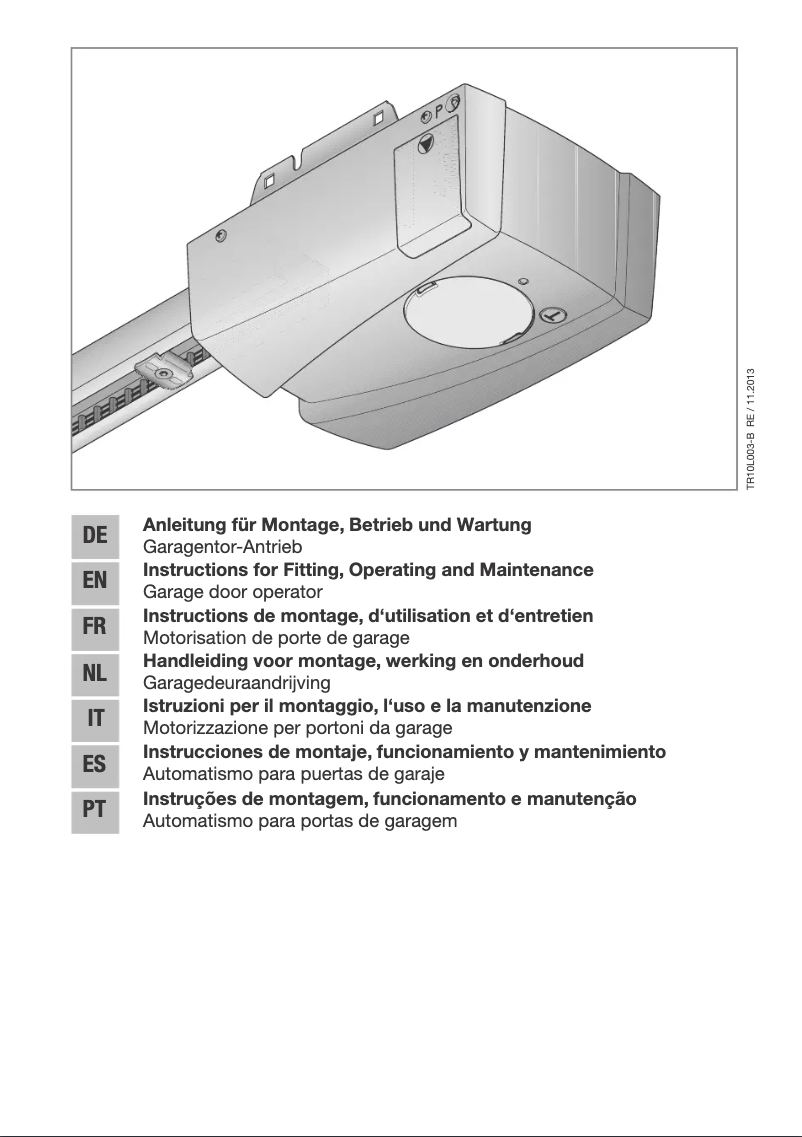 Image de la première page du manuel de l'appareil Liftronic 500