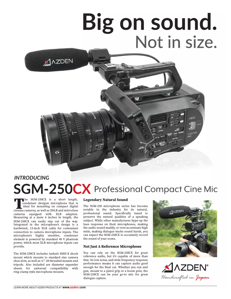 Image de la première page du manuel de l'appareil SGM-250CX