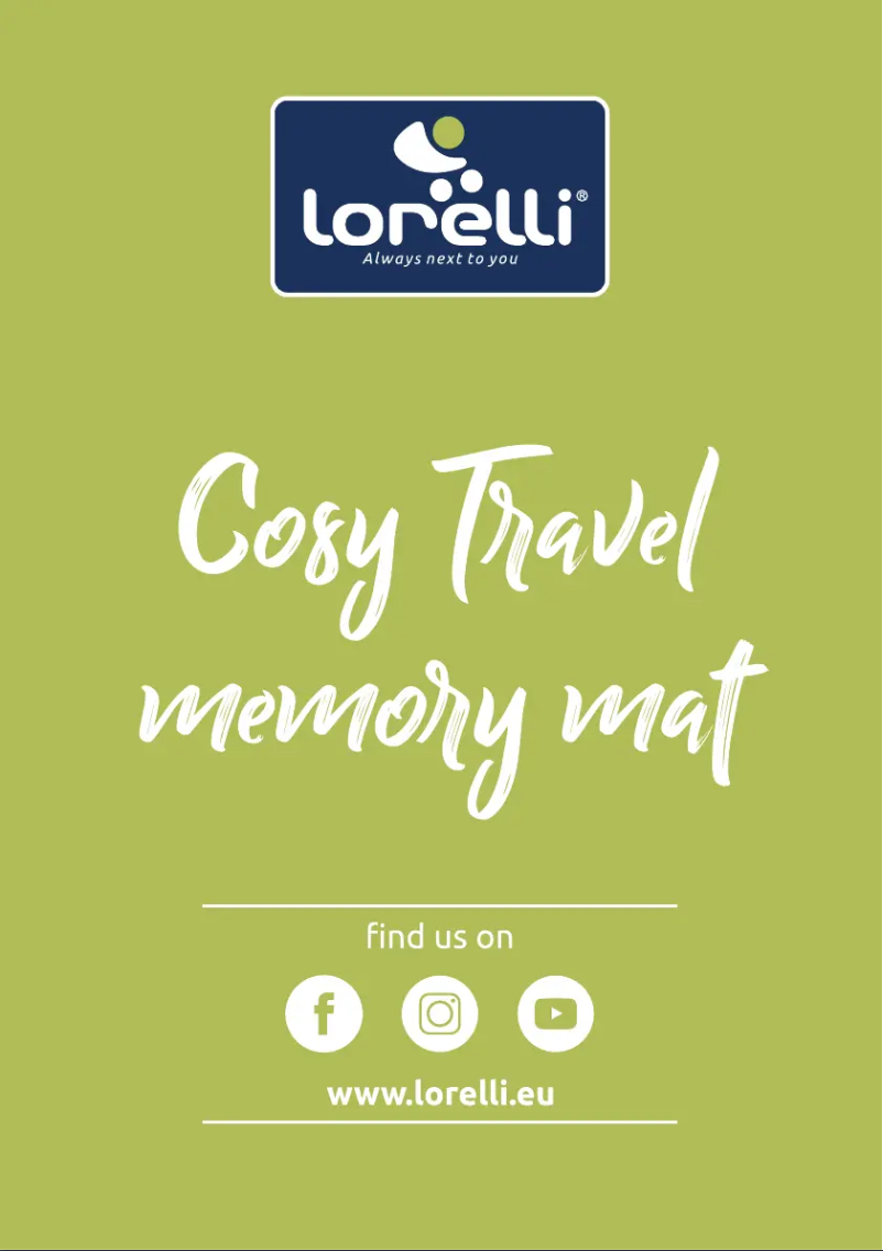 Page 1 de la notice Manuel utilisateur Lorelli Cosy Travel Memory Mat
