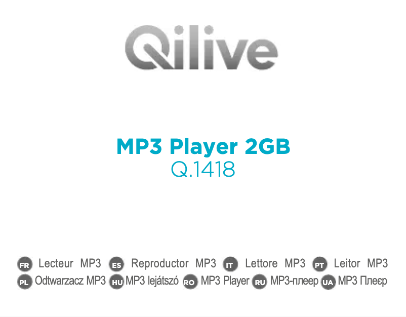 Image de la première page du manuel de l'appareil Q.1418