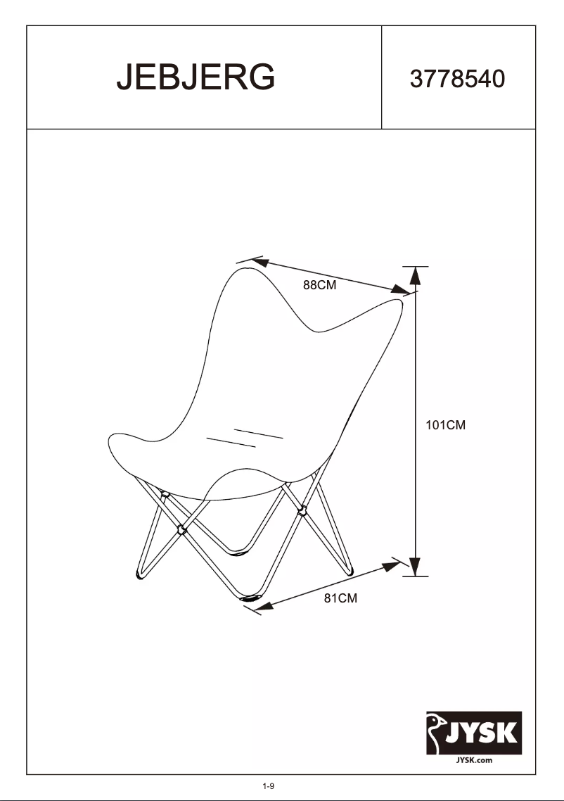 Page n°1 - Manuel utilisateur JYSK Jebjerg