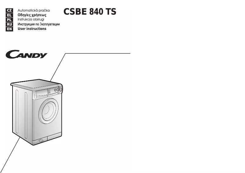 Image de la première page du manuel de l'appareil CSBE 840