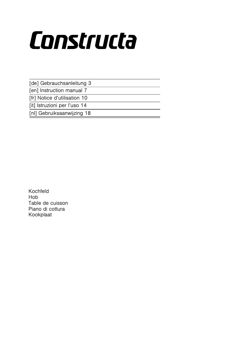 Image de la première page du manuel de l'appareil CA310150