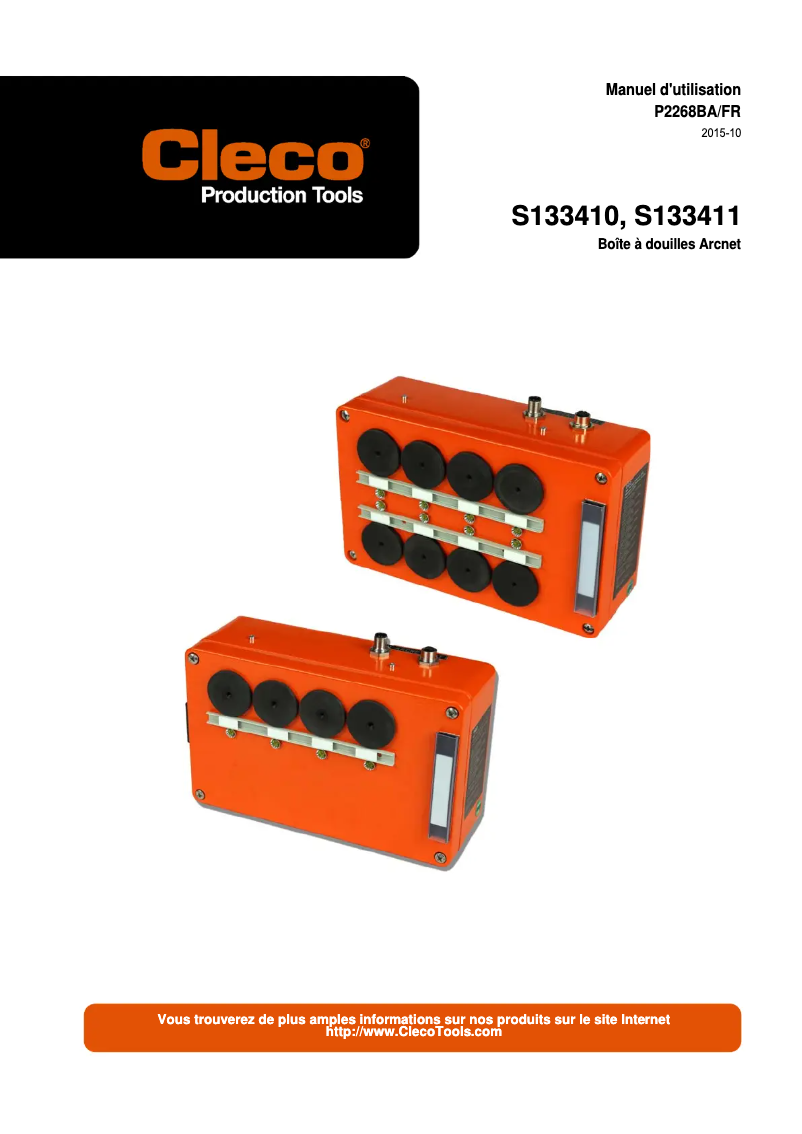 Image de la première page du manuel de l'appareil S133410