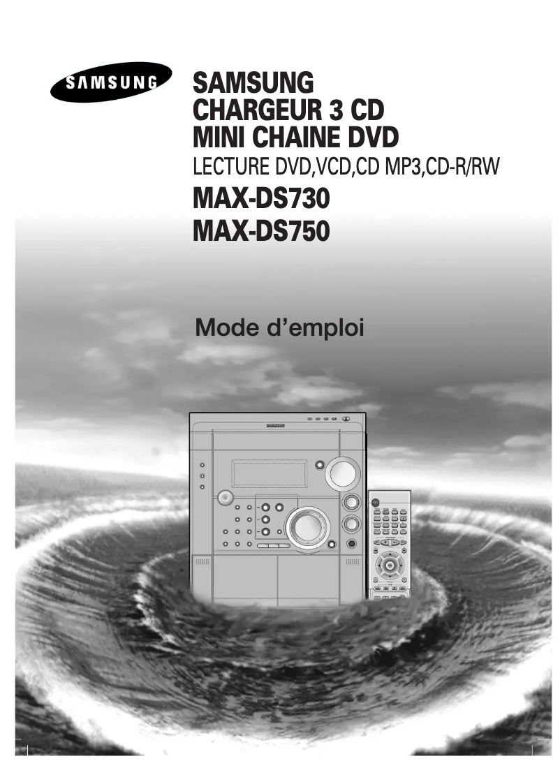 Page 1 de la notice Manuel utilisateur Samsung MAX-DS750