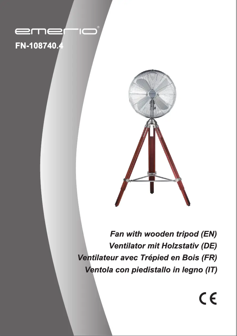 Page 1 de la notice Manuel utilisateur Emerio FN-108740.4