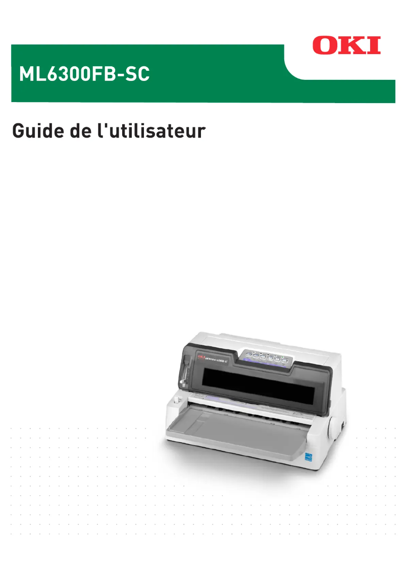 Image de la première page du manuel de l'appareil ML6300FB SC