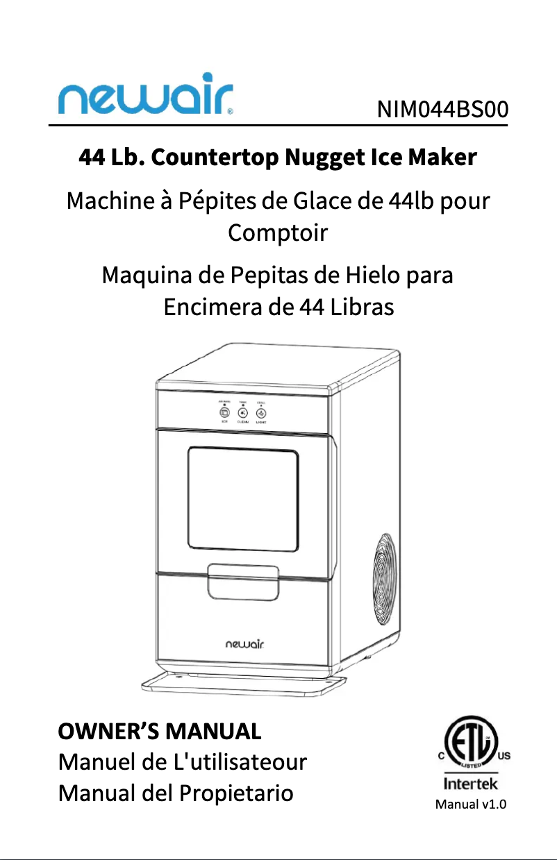 Image de la première page du manuel de l'appareil NANGICBK000