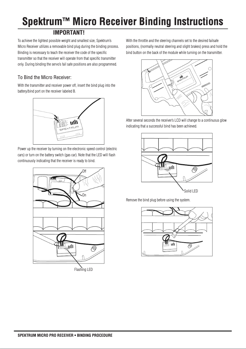 Page 1 de la notice Manuel utilisateur Spektrum SR3500