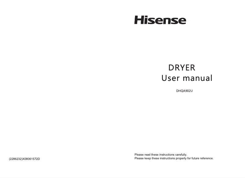Page n°1 - Mode d'emploi Hisense DHQA902U