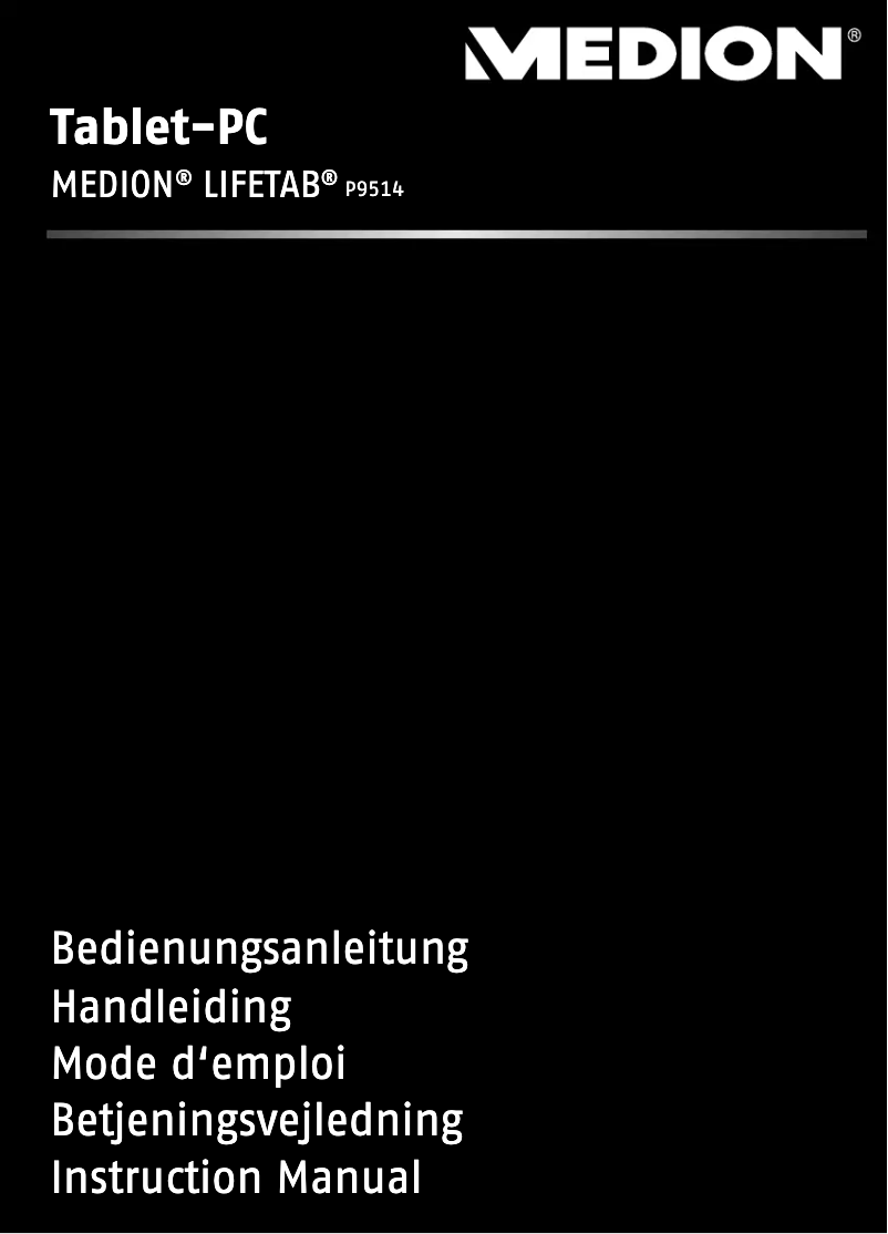 Image de la première page du manuel de l'appareil Lifetab P9514