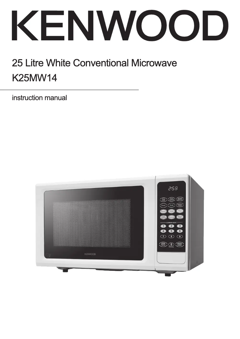 Page 1 de la notice Manuel utilisateur Kenwood K25MW14