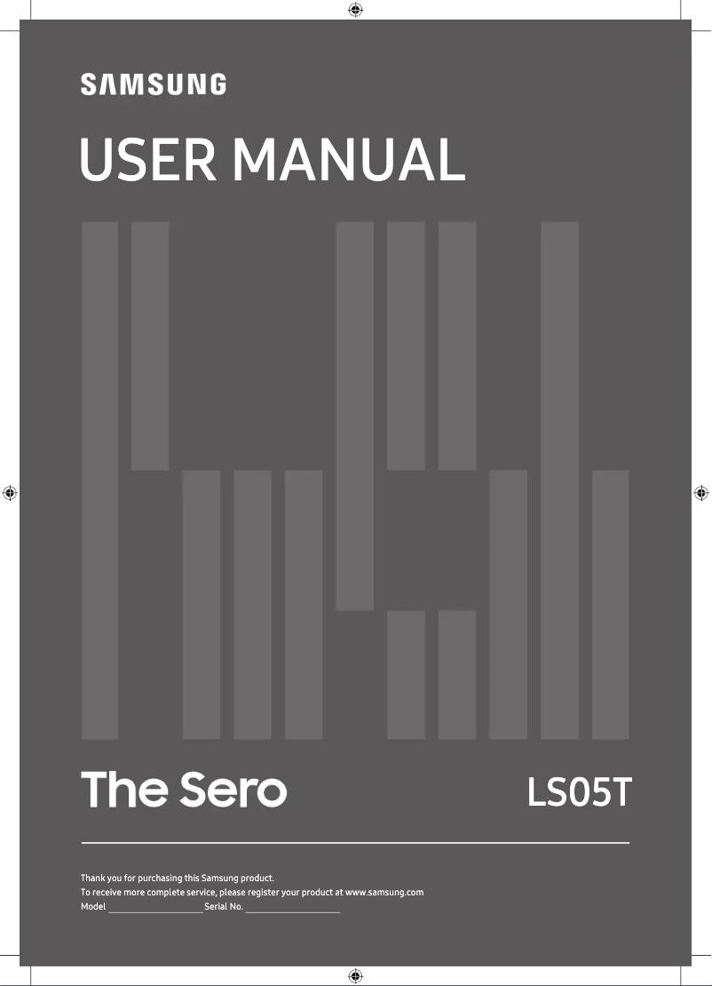 Page n°1 - Manuel utilisateur Samsung The Sero 43LS05TC