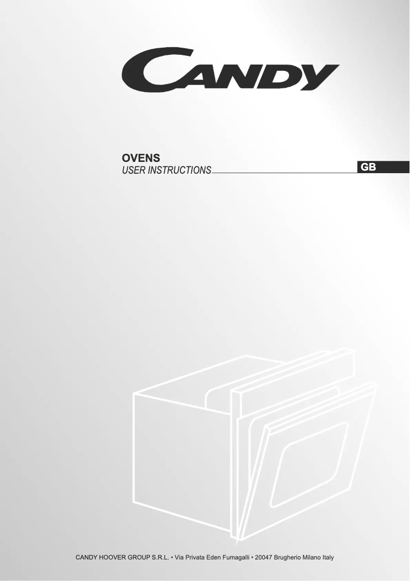 Page n°1 - Manuel utilisateur Candy ACOM609XM/CH64C