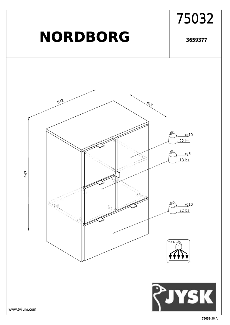 Image de la première page du manuel de l'appareil Nordborg (64x96x40)