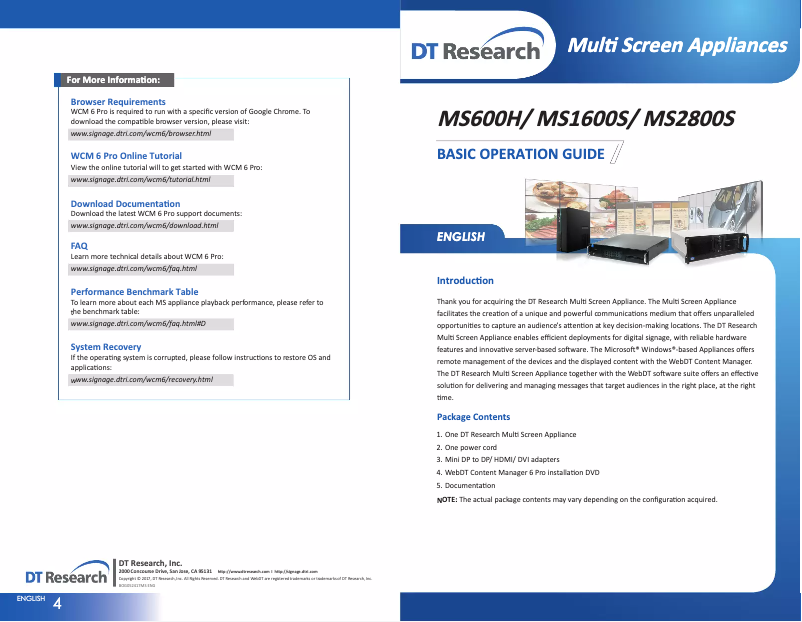 Image de la première page du manuel de l'appareil MS2800S-16