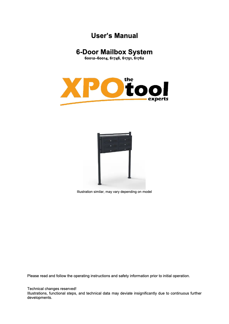 Page n°1 - Manuel utilisateur WilTec 60014