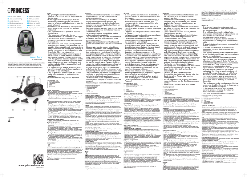 Image de la première page du manuel de l'appareil Silence DeLuxe 335000