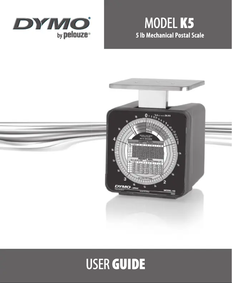 Image de la première page du manuel de l'appareil K5