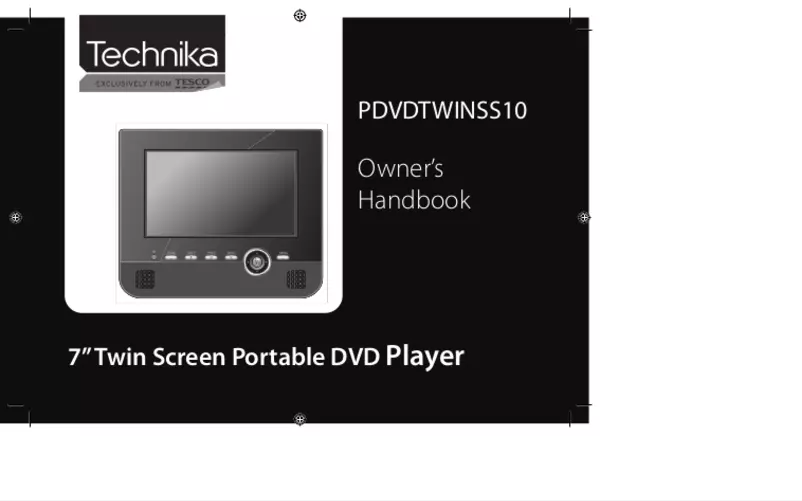 Página 1 del manual Manual de usuario Tesco-Technika PDVDTWINSS10