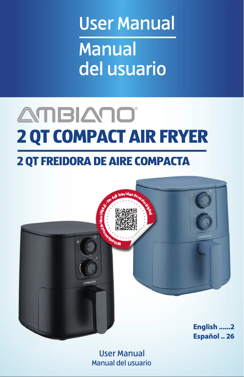 Page 1 de la notice Manuel utilisateur Ambiano GT-AF-09