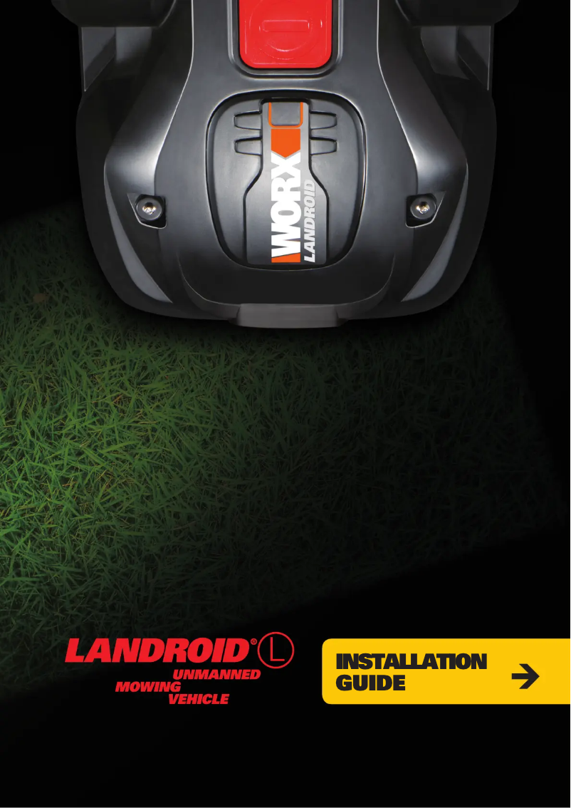 Page n°1 - Guide d'installation Worx Landroid WG792E