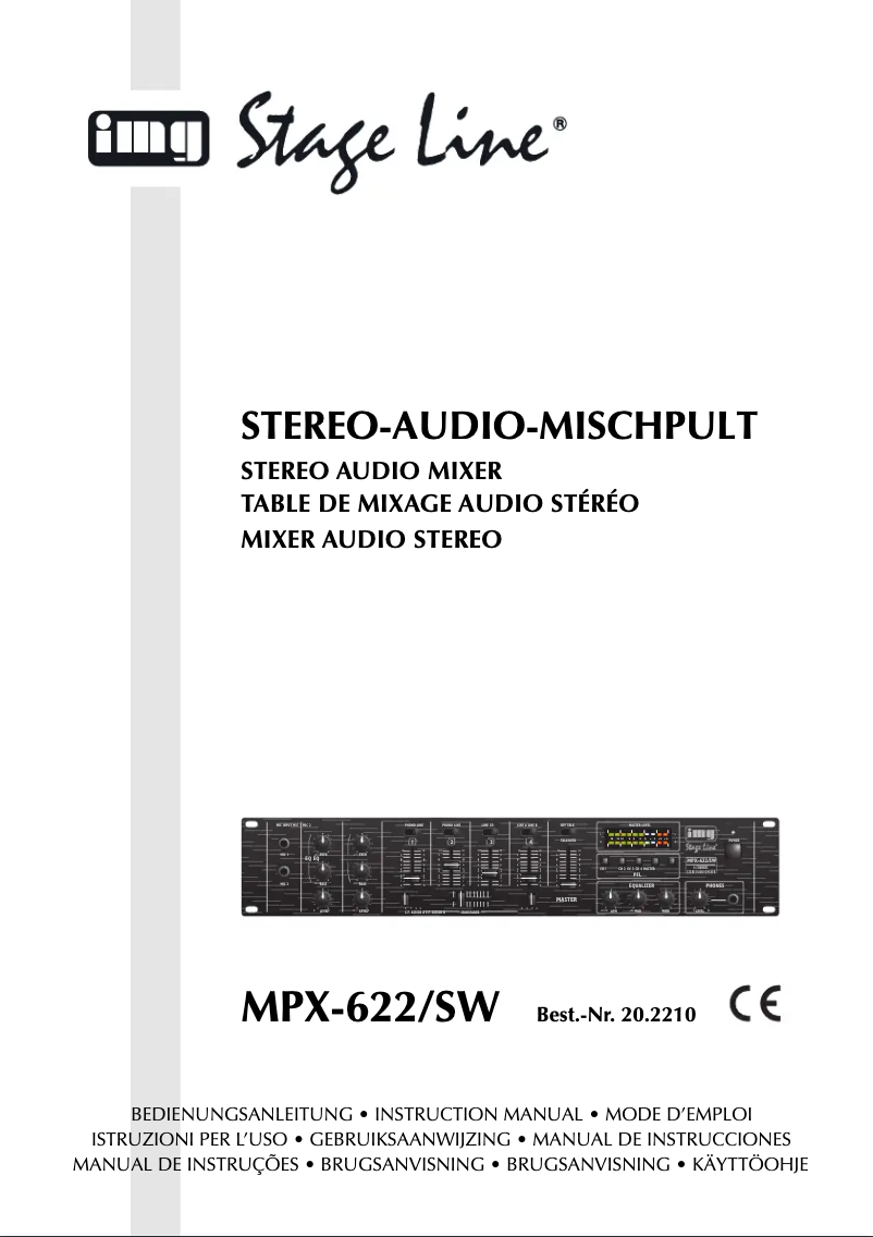 Page n°1 - Manuel utilisateur Monacor MPX-622-SW