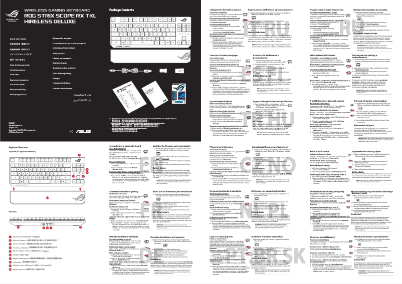 Image de la première page du manuel de l'appareil ROG Strix Scope RX TKL Wireless Deluxe