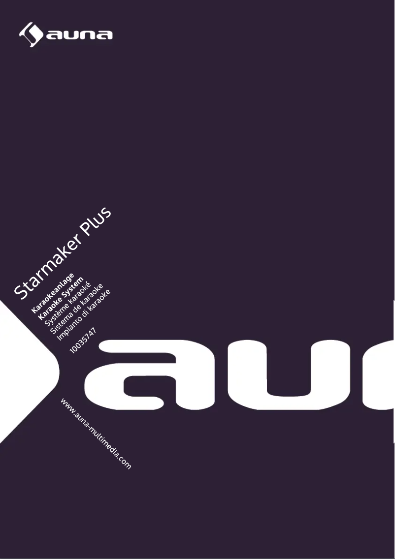 Page 1 de la notice Manuel utilisateur Auna StarMaker Plus