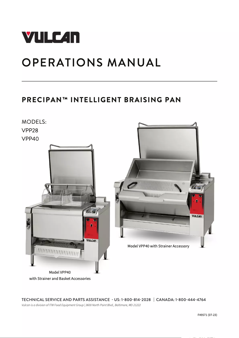 Page n°1 - Manuel utilisateur Vulcan VPP40