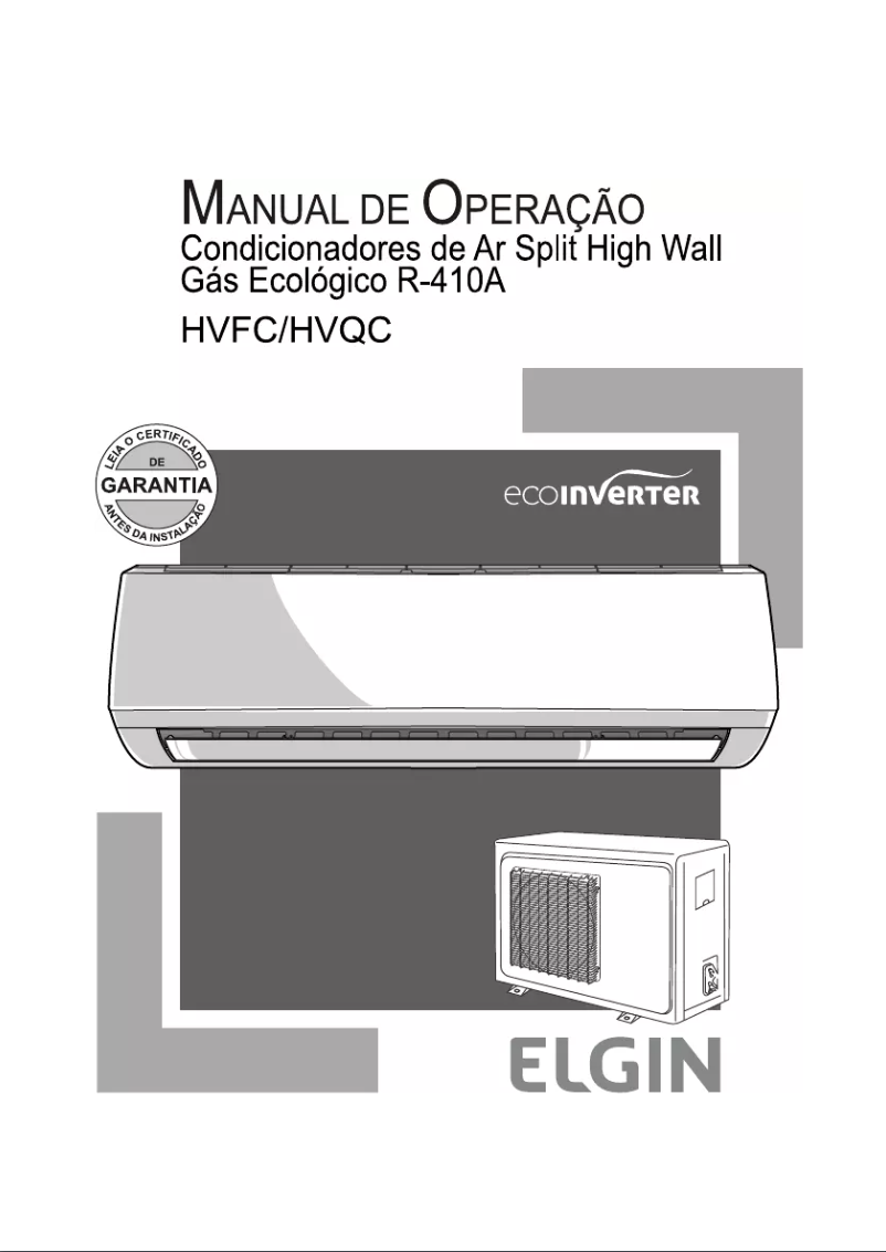 Page n°1 - Manuel utilisateur Elgin HVQI09B2IA