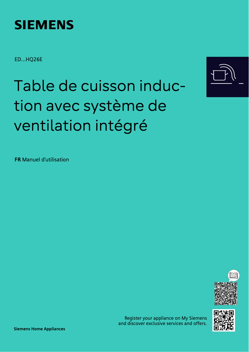 Page n°1 - Manuel utilisateur Siemens ED677HQ26E