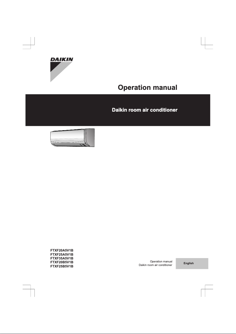 Image de la première page du manuel de l'appareil FTXF20A