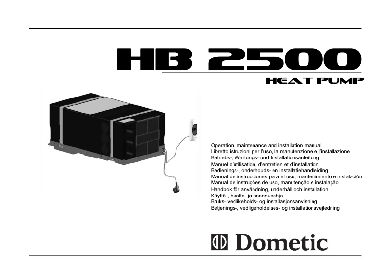 Page n°1 - Manuel utilisateur Dometic HB2500