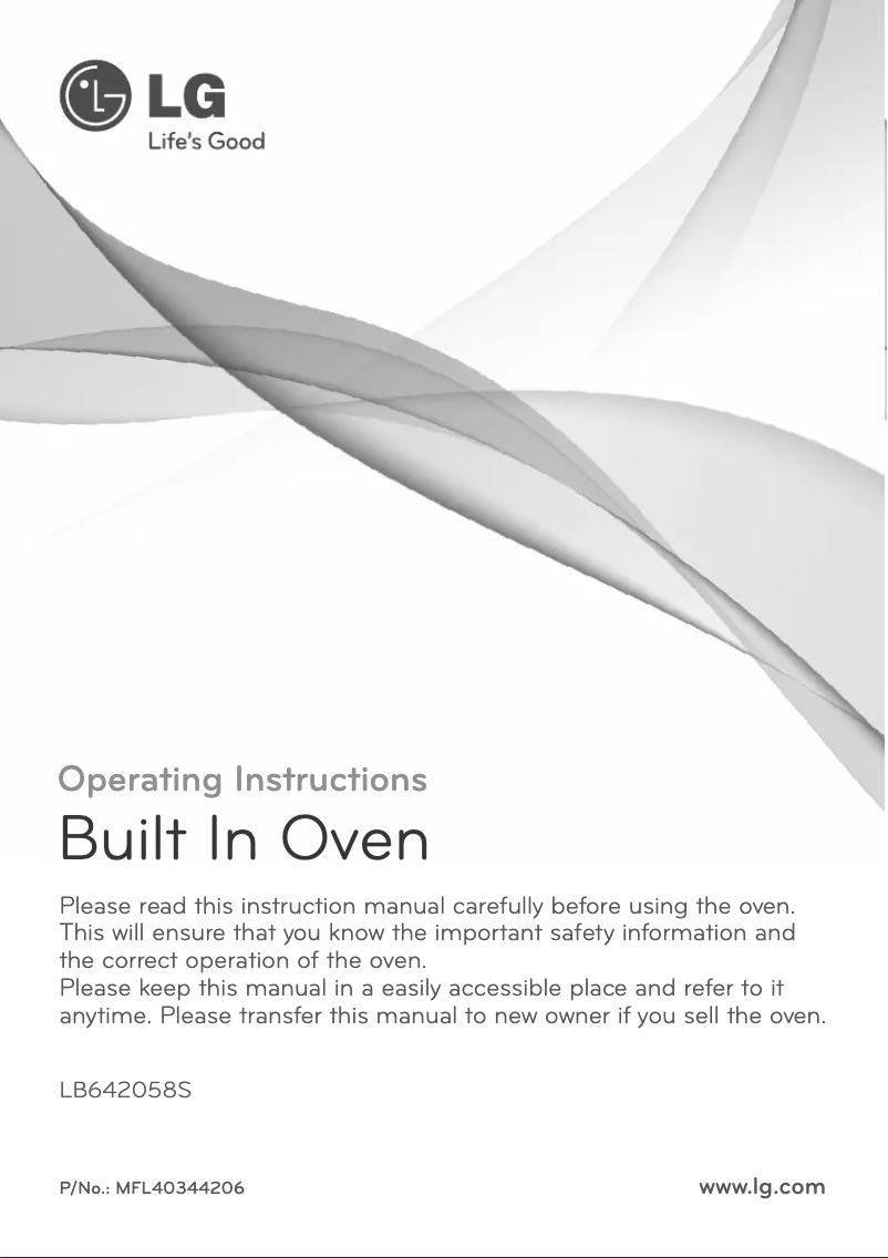 Page 1 de la notice Manuel utilisateur LG LB642058S