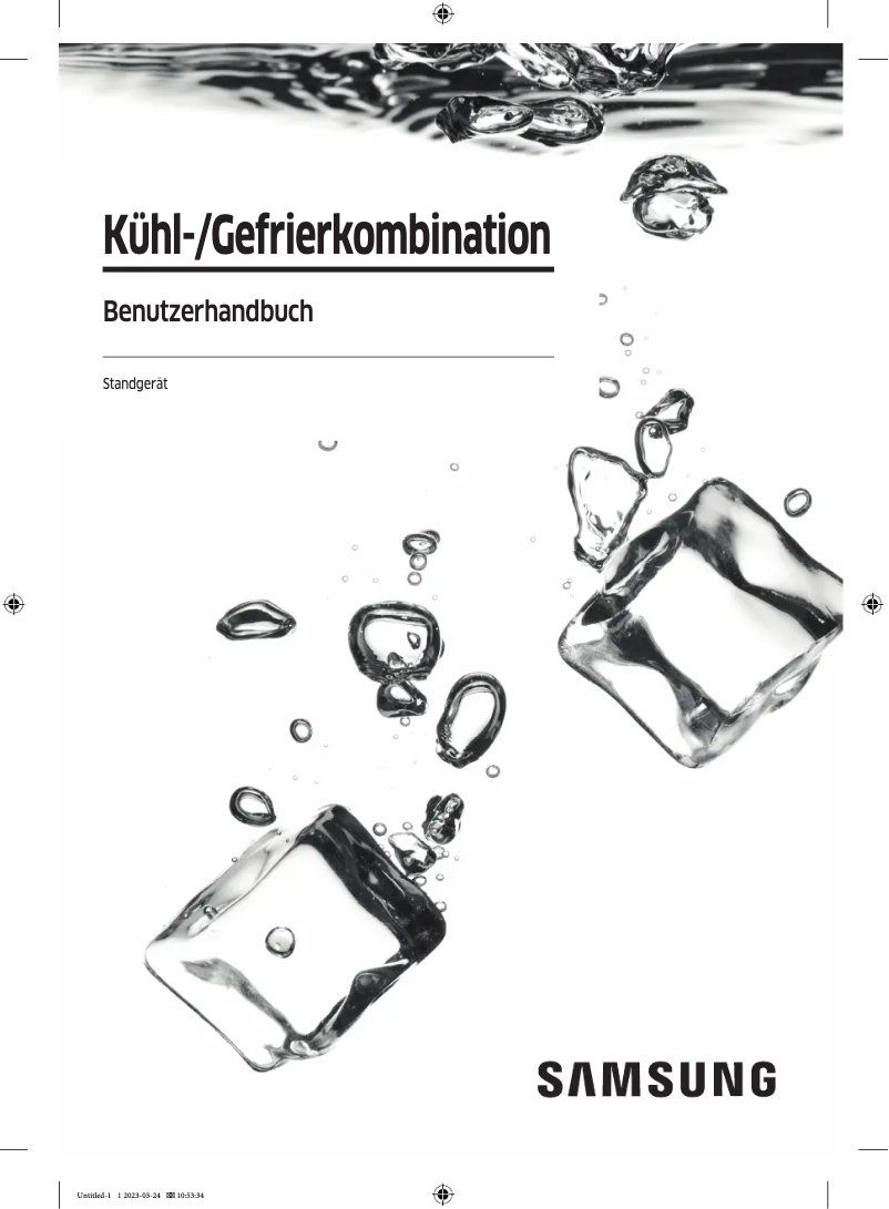 Page 1 de la notice Manuel utilisateur Samsung RF59C700ES9