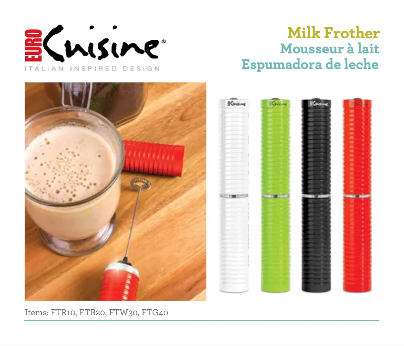 Page 1 de la notice Manuel utilisateur Euro Cuisine FTW30