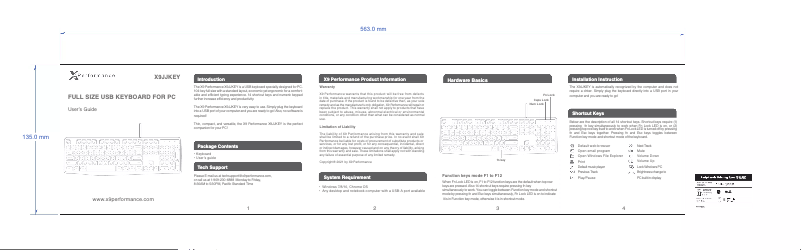 Image de la première page du manuel de l'appareil X9JJKEY