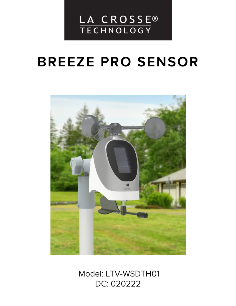 Page n°1 - Manuel utilisateur La Crosse Technology LTV-WSDTH01