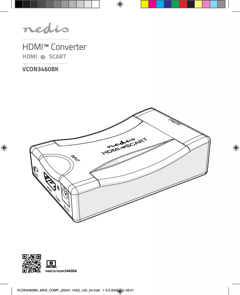 Page n°1 - Manuel utilisateur Nedis VCON3460BK