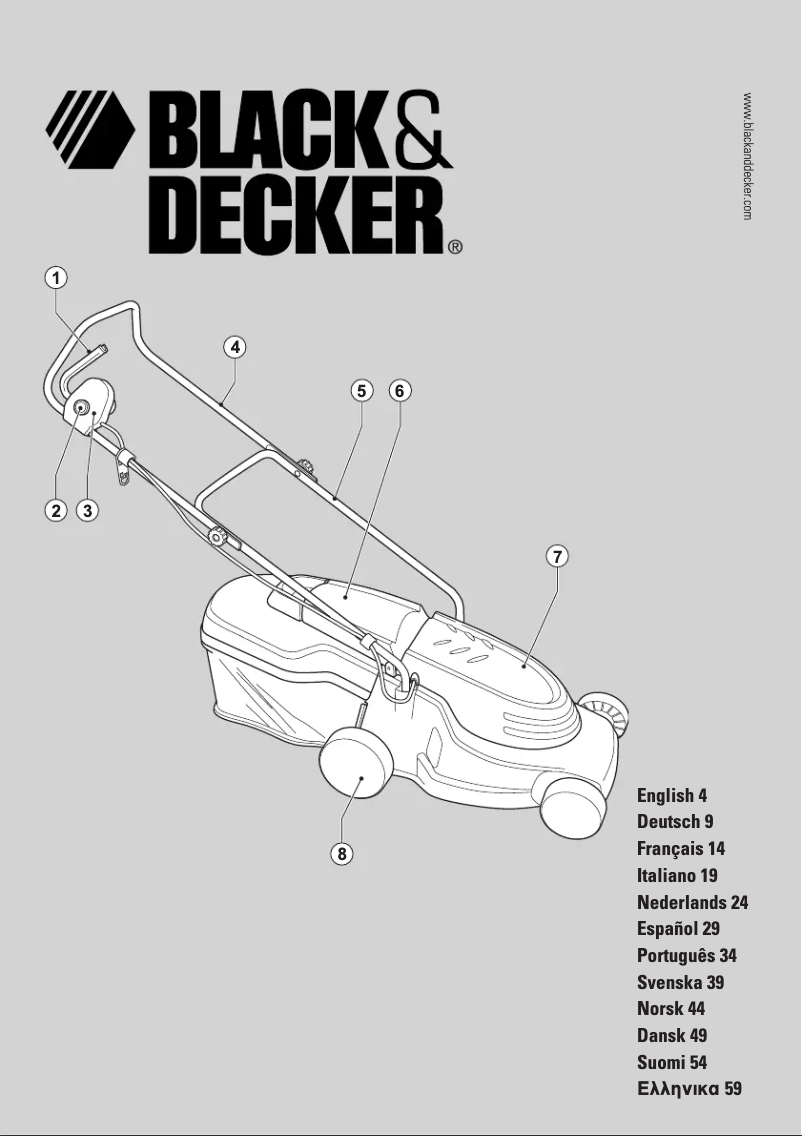 Page n°1 - Manuel utilisateur Black & Decker LM382