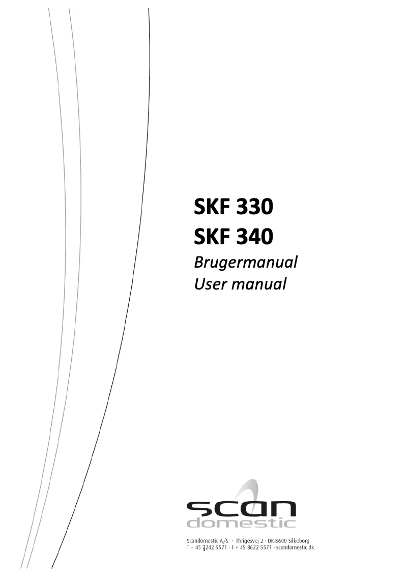 Page 1 de la notice Manuel utilisateur Scandomestic SKF 330