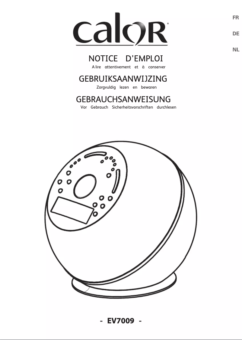 Page n°1 - Manuel utilisateur Calor EV7009