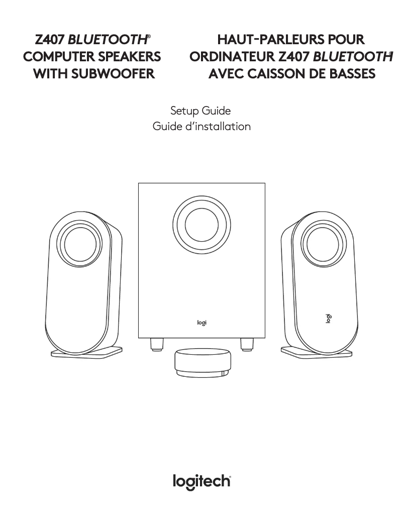 Page n°1 - Manuel utilisateur Logitech Z407