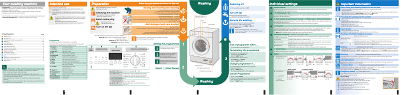 Page n°1 - Manuel d'utilisation et d'entretien Siemens WI14S441EU