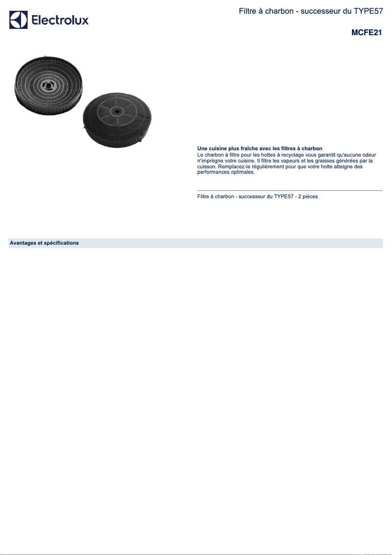 Imagen de la primera página del manual del dispositivo MCFE21