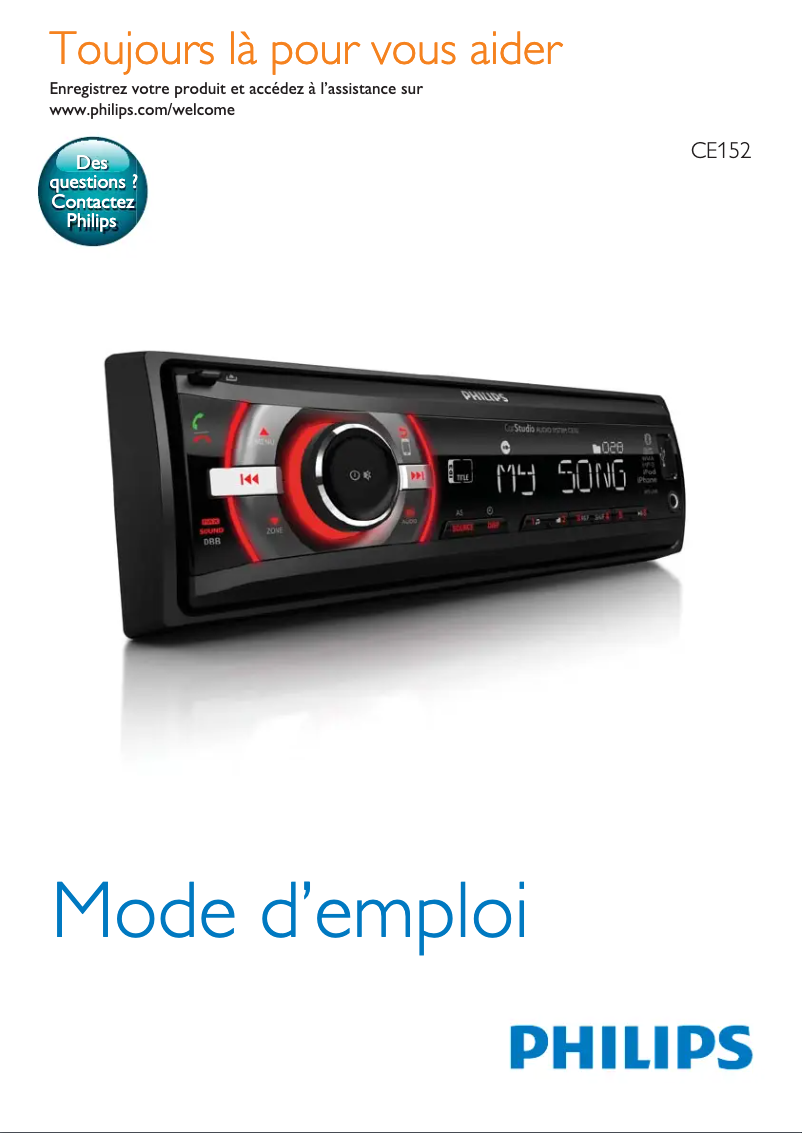 Image de la première page du manuel de l'appareil CarStudio CE152
